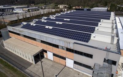 L'impianto fotovoltaico sul tetto di TLA Immobiliare Industriale SA